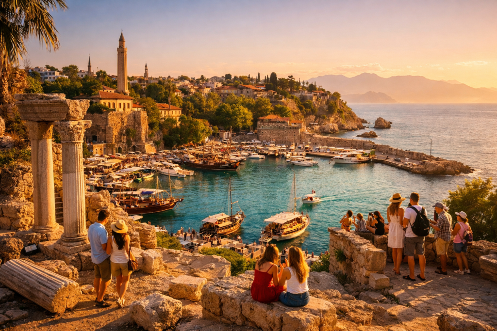 Antalya experiences old kaleici harbor