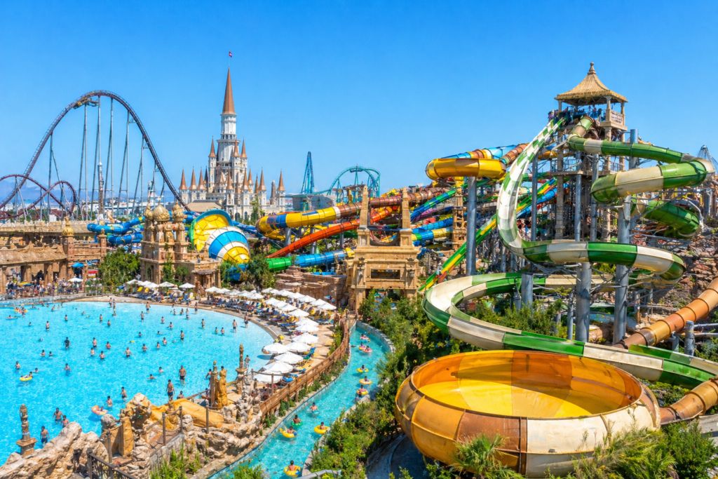 Land of Legends theme park Belek Antalya – Turkey's biggest theme park with water slides and roller coasters