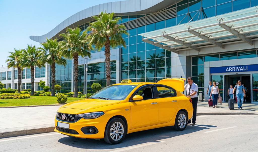 Taxi outside Antalya Airport