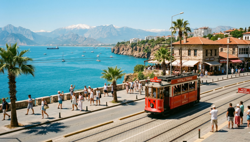 Nostaljik Tramvay Antalya seafront
