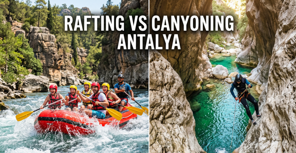 White Water Rafting vs Canyoning in Antalya: Which Thrill is For You?