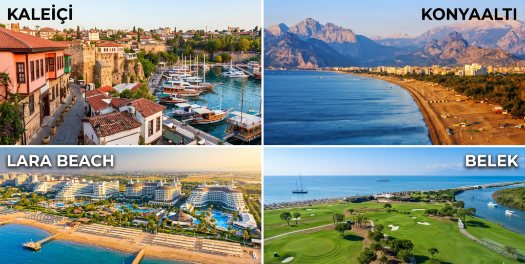 Best areas to stay in Antalya – Kaleiçi, Konyaaltı, Lara Beach and Belek compared