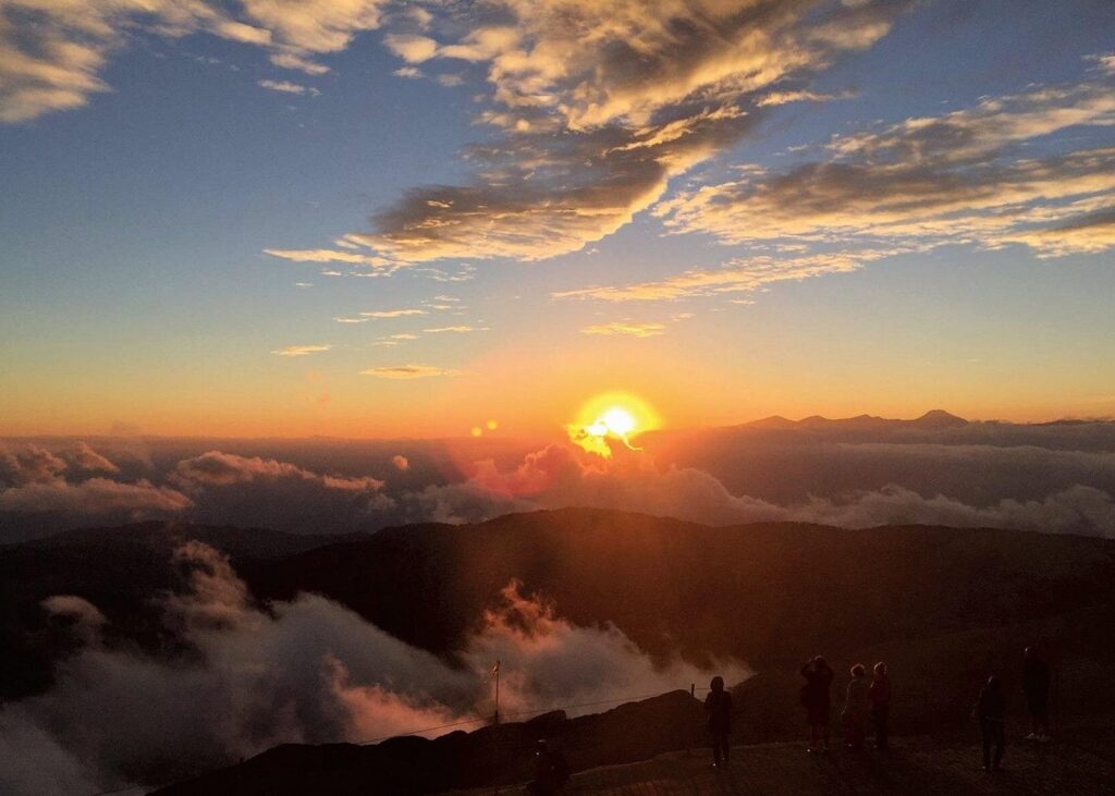Sunset view from Olympos Cable Car summit, Antalya region, Turkey
