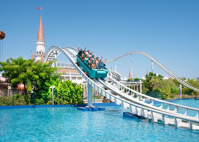 Land of Legends theme park Belek Antalya — Turkey's biggest theme park with water slides, roller coasters and Mediterranean sunshine