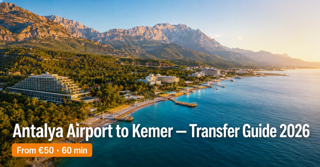 Antalya Airport to Kemer private transfer 2026 guide