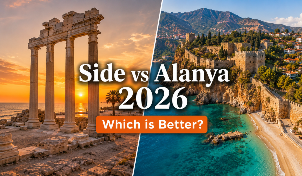 Side vs Alanya Turkey 2026 — which resort town is better for your holiday
