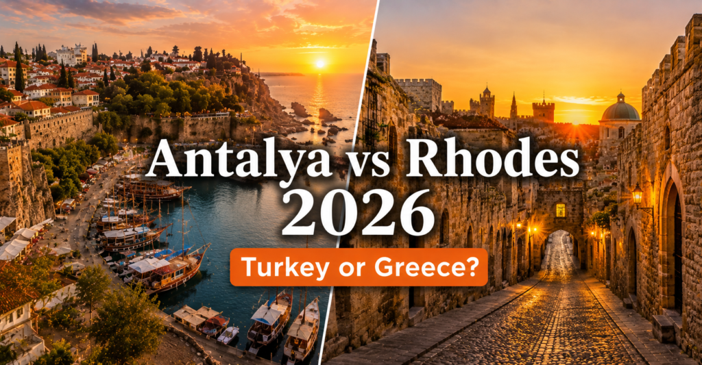 Antalya Turkey vs Rhodes Greece 2026 — which Mediterranean destination is better