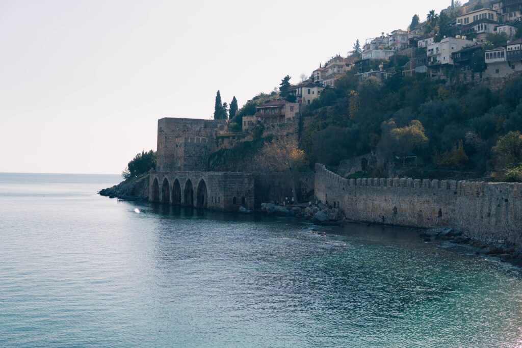 Alanya Castle on the seashore in Turkey