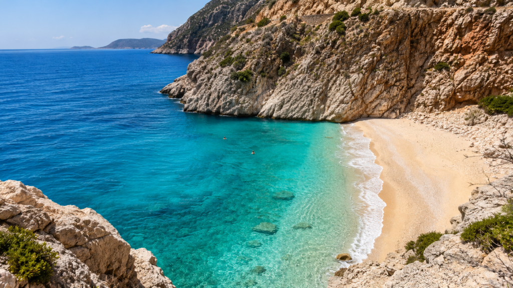 Kalkan beach clubs, beaches near Kalkan