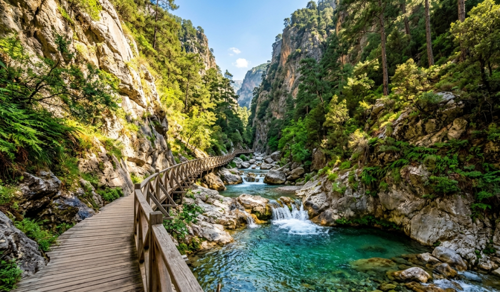 Sapadere Canyon waterfalls and pools near Alanya - Sapadere Canyon from Alanya