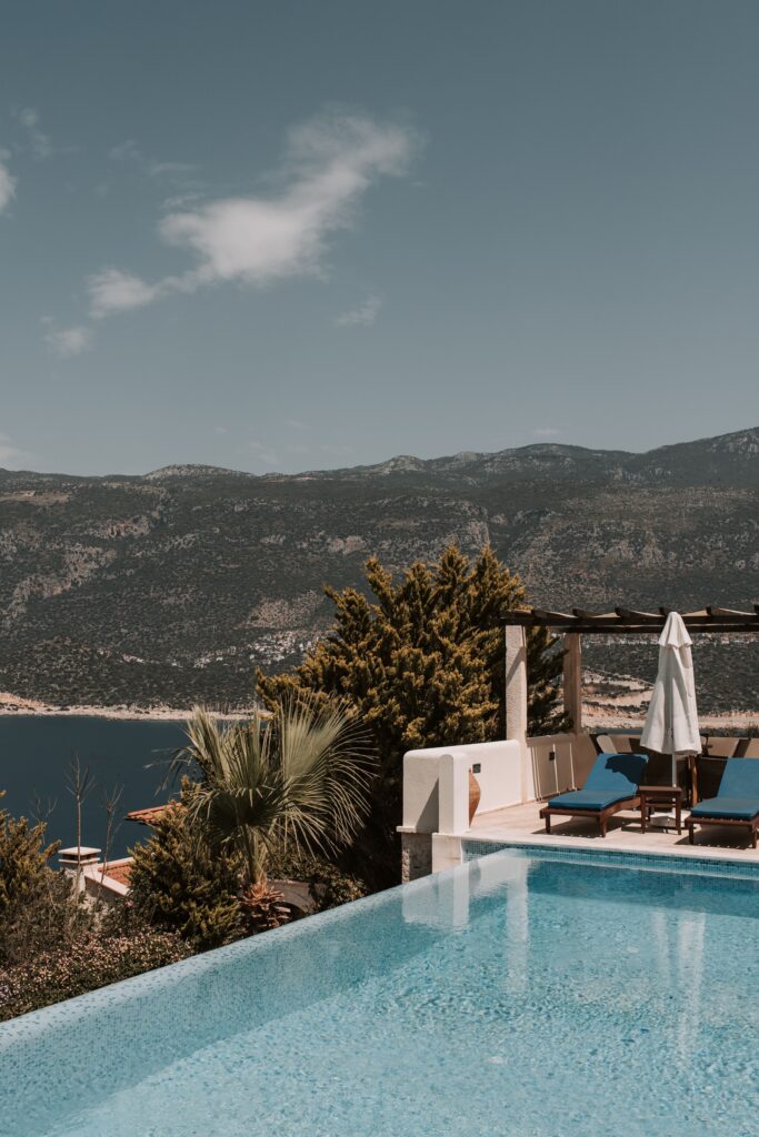 Luxury villa with pool and sea view in Antalya, Turkey