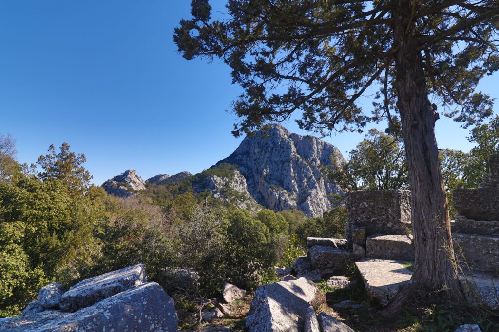 Scenic view of Termessos ruins in Antalya