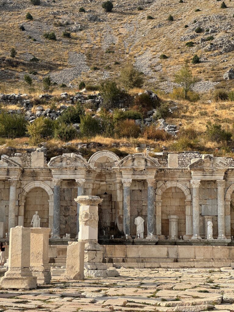 Ancient Roman ruins at Sagalassos in the Taurus Mountains, Turkey